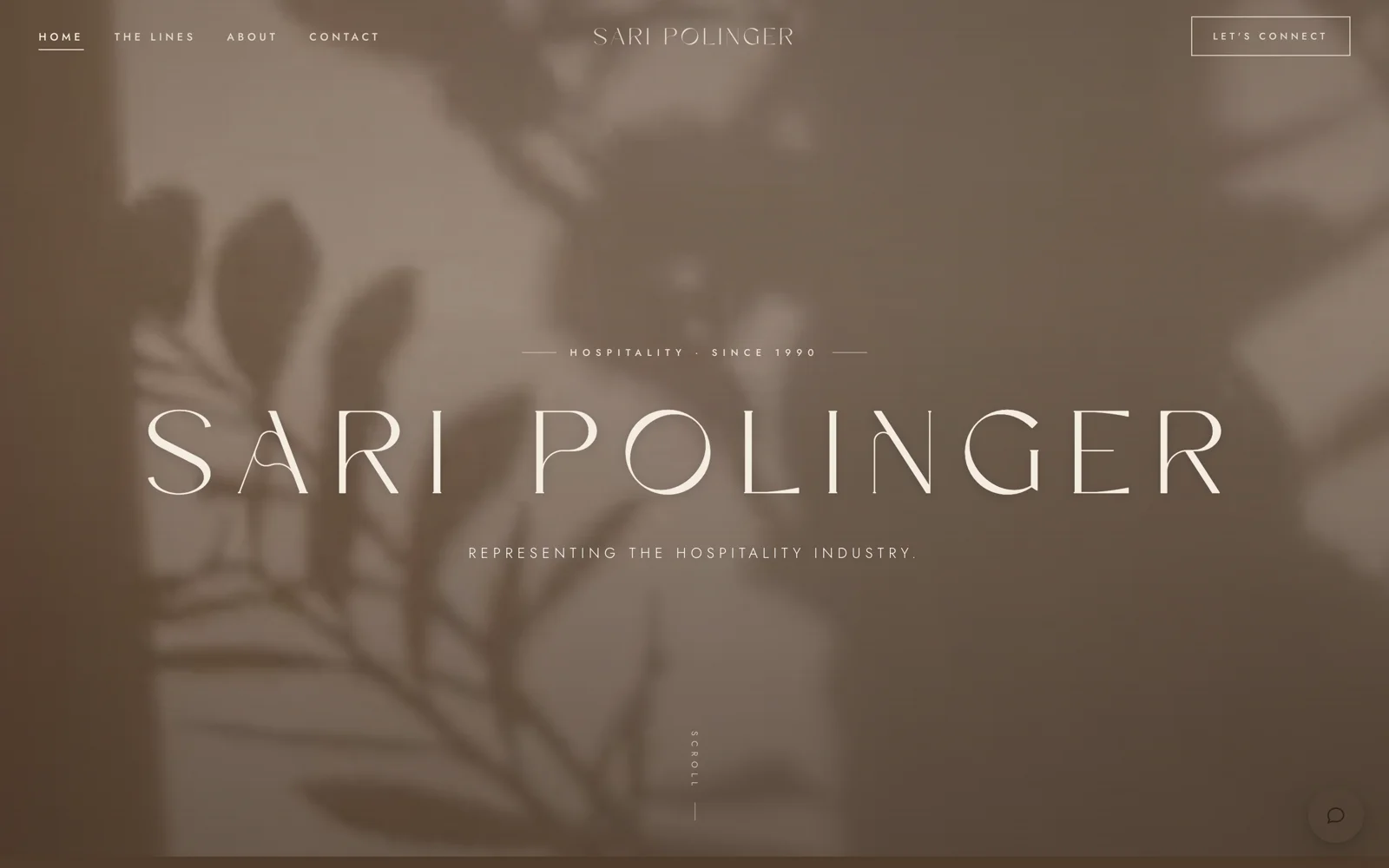 saripolinger.com — a clean personal business site built by the studio.